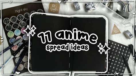 anime spread|11 Anime Spread Ideas in Blackout Journal ♡ .